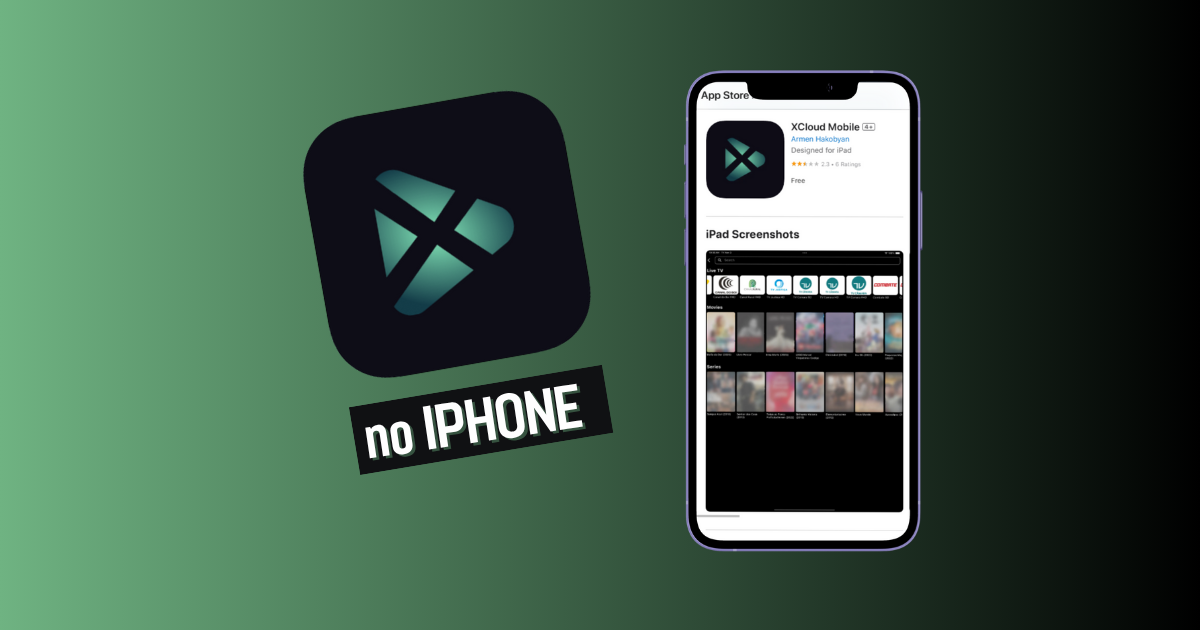 banner post: XcloudTV iphone, app Iptv para Iphone
