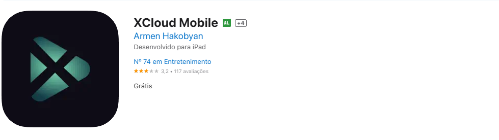 Xcloudtv mobile disponível na app store para iphone (ios)